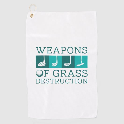 Serviette De Golf Armes De Destruction Grasse (Devant)