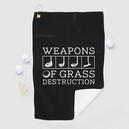 Serviette De Golf Armes De Destruction Grasse (En situation)