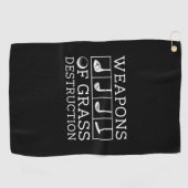 Serviette De Golf Armes De Destruction Grasse (Horizontal)