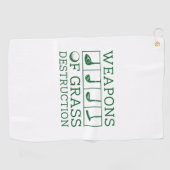 Serviette De Golf Armes De Destruction Grasse (Horizontal)