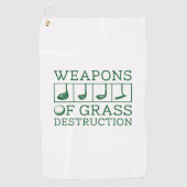 Serviette De Golf Armes De Destruction Grasse (Devant)