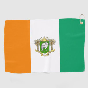Serviette De Golf Armoiries de la Côte d'Ivoire 