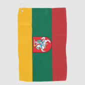 Serviette De Golf Armoiries de la Lituanie (Devant)