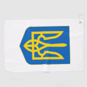 Serviette De Golf Armoiries de l'Ukraine (Horizontal)