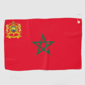 Serviette De Golf Armoiries du Maroc  (Horizontal)