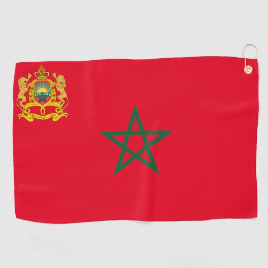 Serviette De Golf Armoiries du Maroc  (Horizontal)