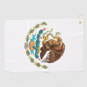 Serviette De Golf Armoiries du Mexique - Drapeau du Mexique (Horizontal)