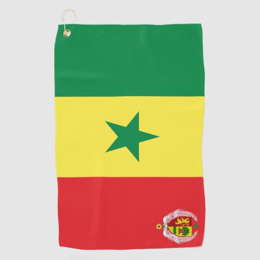 Serviette De Golf Armoiries du Sénégal (Devant)
