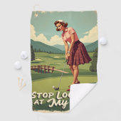 Serviette De Golf Arrêter de regarder mon point de vue (En situation)