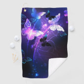 Serviette De Golf Arrière - plan avec papillons de nuit (En situation)