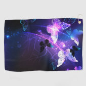 Serviette De Golf Arrière - plan avec papillons de nuit (Horizontal)