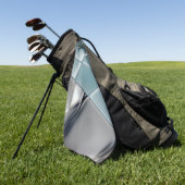Serviette De Golf Arrière - plan changeable de trapézoïdes rectangle (Vert)