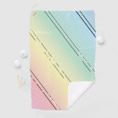 Serviette De Golf Arrière - plan de bandes diagonales 10 (En situation)