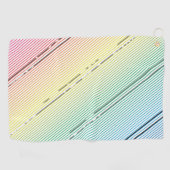 Serviette De Golf Arrière - plan de bandes diagonales 10 (Horizontal)