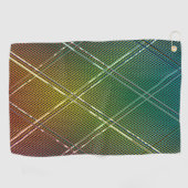Serviette De Golf Arrière - plan de bandes diagonales 11 (Horizontal)