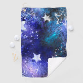 Serviette De Golf Arrière - plan spatial avec étoiles (En situation)