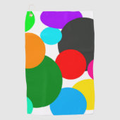 Serviette De Golf Art Abstrait Turquoise Vert Bleu Blanc (Devant)