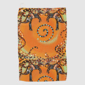 SERVIETTE DE GOLF ART AUSTRALIEN (Devant)
