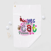 Serviette De Golf Art Chat Je Suis Un Chat (En situation)
