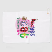 Serviette De Golf Art Chat Je Suis Un Chat (Horizontal)