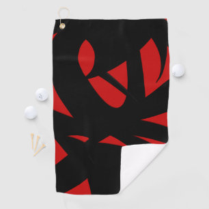 Serviette De Golf Art contemporain Rouge / Noir