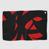 Serviette De Golf Art contemporain Rouge / Noir (Horizontal)
