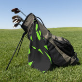 Serviette De Golf Art contemporain vert / noir (Vert)