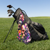 Serviette De Golf Art crâne (Vert)