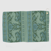 Serviette De Golf Art Déco Nouveau Chien Nature Motif animal (Horizontal)