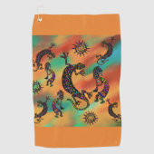 Serviette De Golf Art du désert de l'Arizona (Devant)
