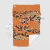 SERVIETTE DE GOLF ART DU PLATYPUS (En situation)
