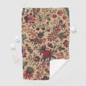 Serviette De Golf Art floral de la tapisserie (En situation)