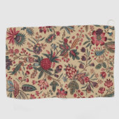Serviette De Golf Art floral de la tapisserie (Horizontal)