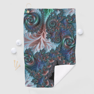 Serviette De Golf Art fractal Mandelbrot bohème coloré groovy