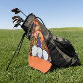 Serviette De Golf Art Gnome (Vert)