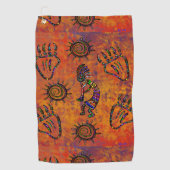Serviette De Golf Art Kokopelli (Devant)