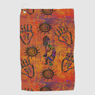 Serviette De Golf Art Kokopelli