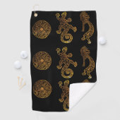 Serviette De Golf Art Kokopelli (En situation)