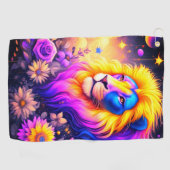 Serviette De Golf Art Lion (Horizontal)