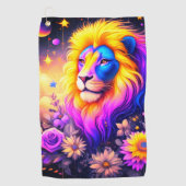 Serviette De Golf Art Lion (Devant)