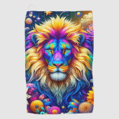 Serviette De Golf Art Lion (Devant)