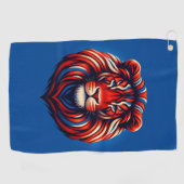 Serviette De Golf Art Lion (Horizontal)