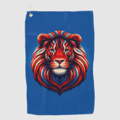 Serviette De Golf Art Lion (Devant)