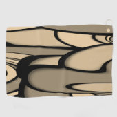 Serviette De Golf Art Moderne Fondre des teintes Brown (Horizontal)