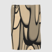 Serviette De Golf Art Moderne Fondre des teintes Brown (Devant)