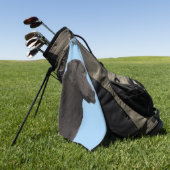 Serviette De Golf Art original de chien de peintre noir de Labrador  (Vert)