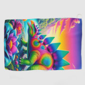 Serviette De Golf Art Stegosaurus (Horizontal)