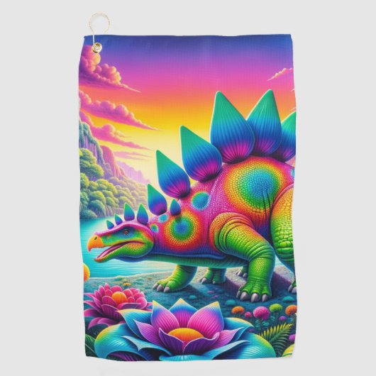 Serviette De Golf Art Stegosaurus (Devant)