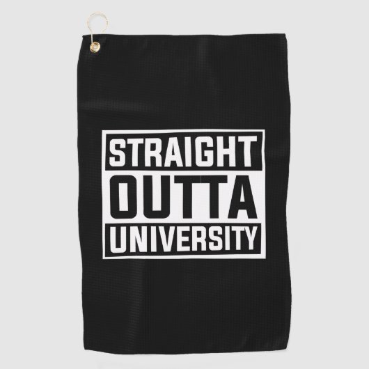 Serviette De Golf Art | Université Stright Outta (Devant)