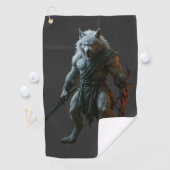 Serviette De Golf Artic Werewolf (En situation)